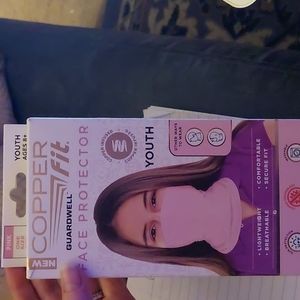 Copper Fit Guardwell Face Protector *New in box*Onesize fits most Youth 8+